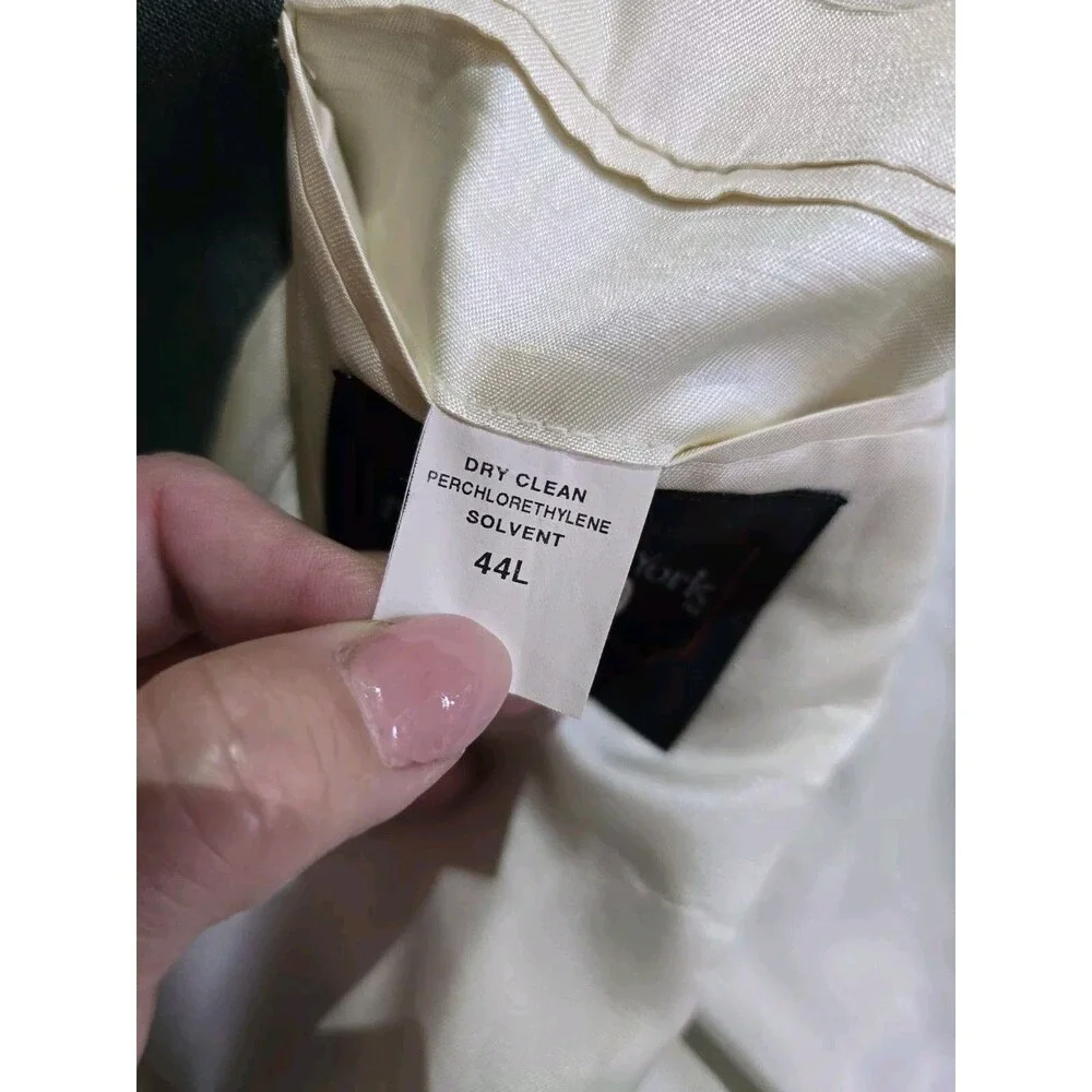 Vintage New Castle & York Blazer Mens 46L Green Sports Coat Jacket